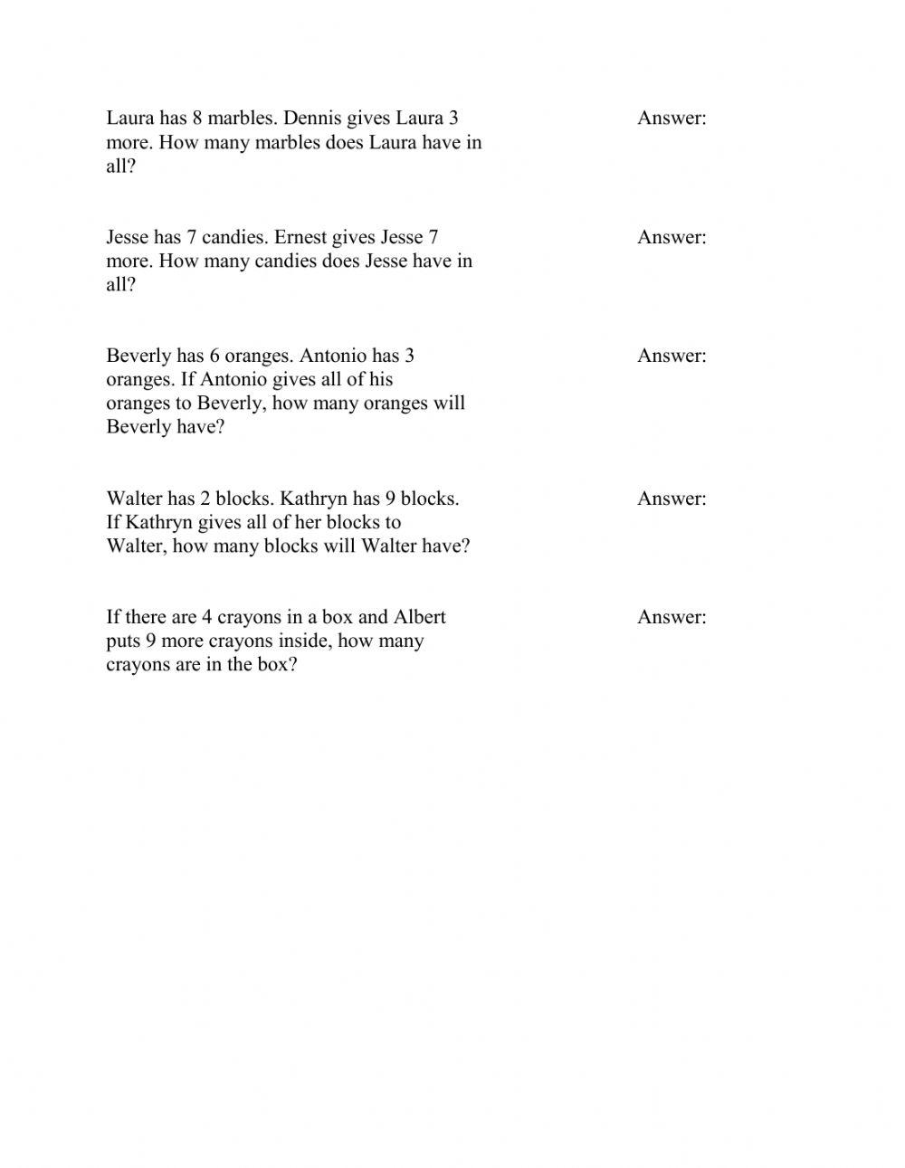 Math Skills | Live Worksheets