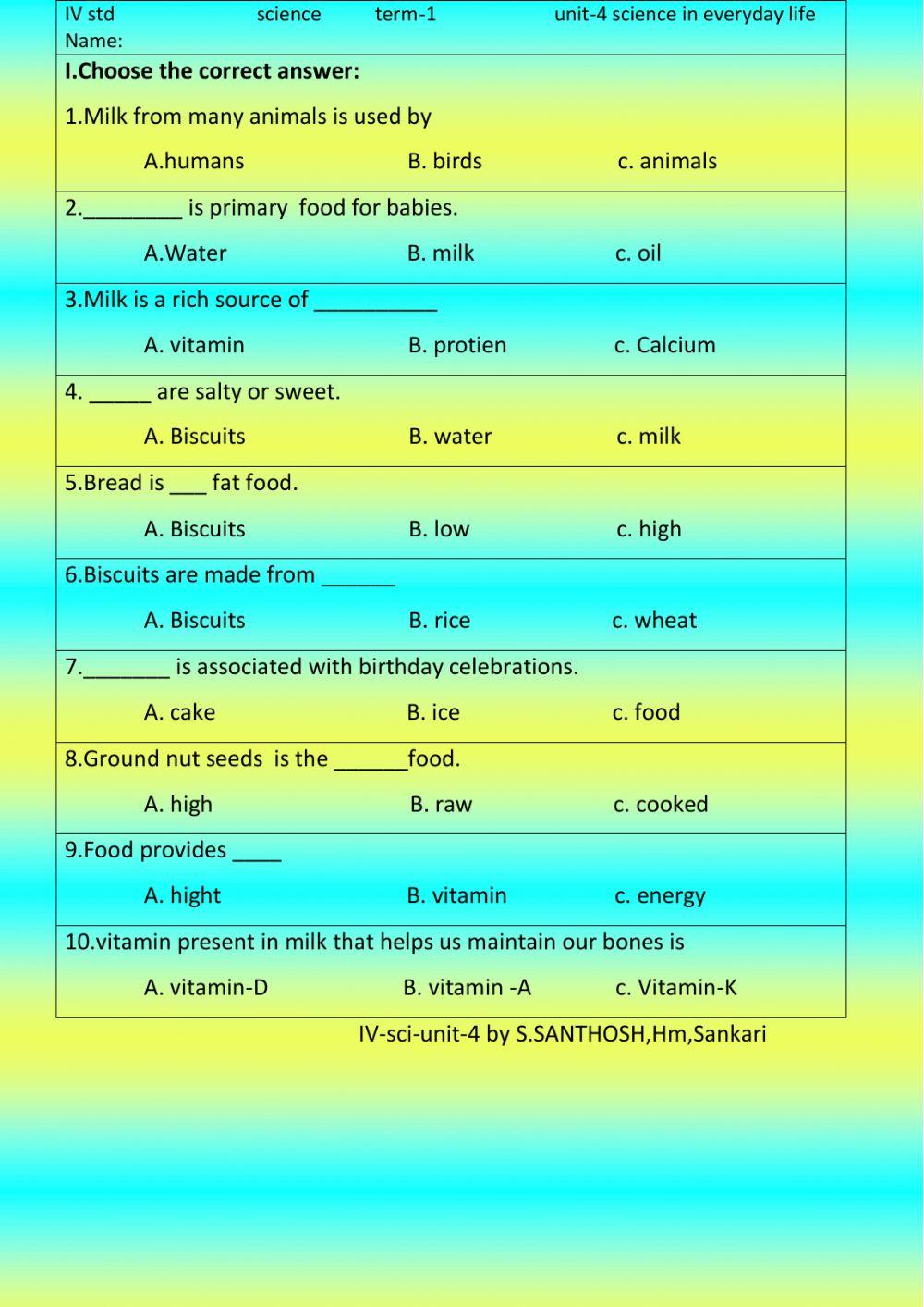 Iv science-4.SCIENCE EVERY DAY IN LIFE