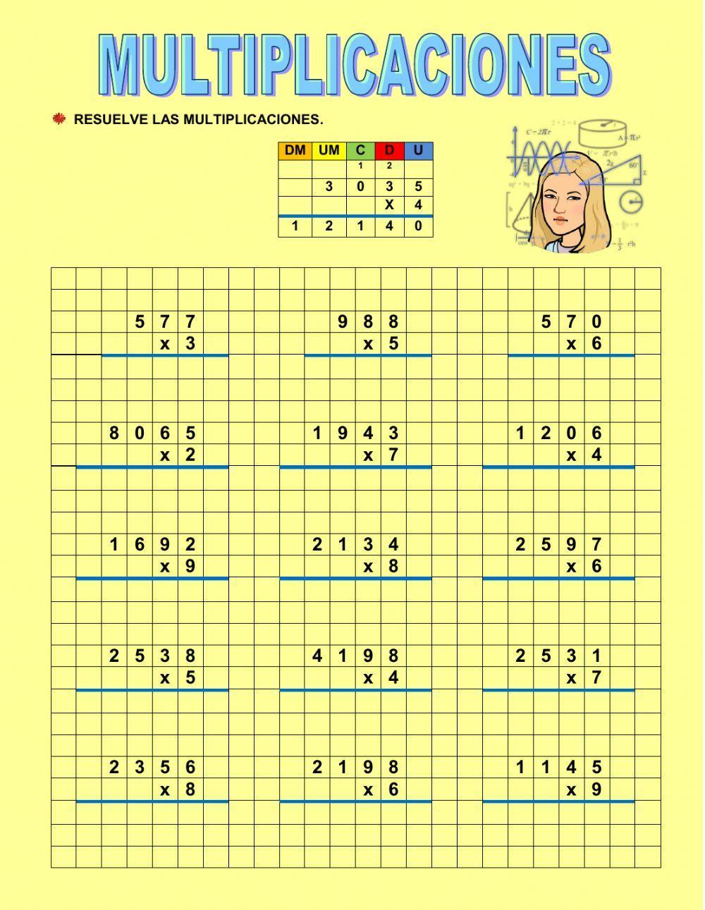 Algoritmo de la multiplicacion