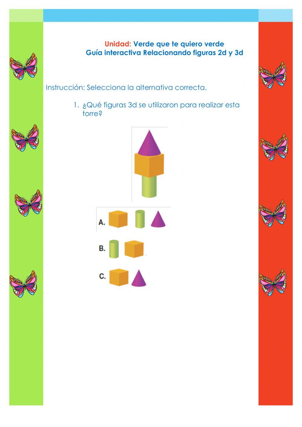 Relación entre figuras 2d y 3d