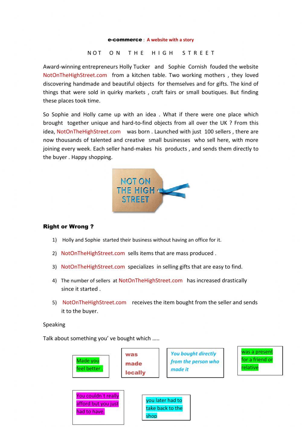 E-commerce. Young entrepreneurs