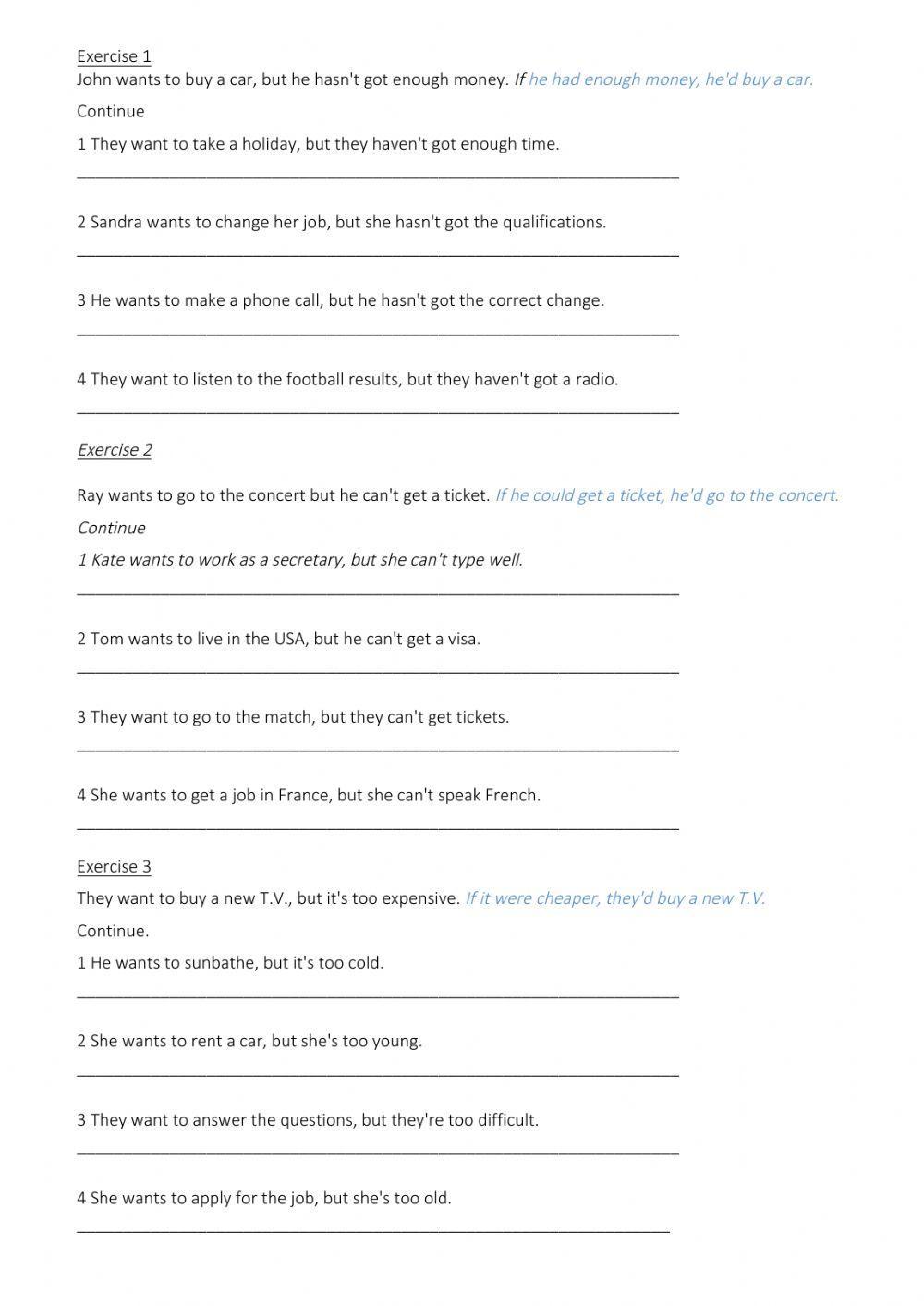 Conditional sentences type 2 reading