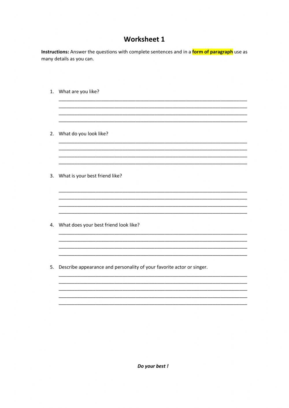 Appearance and personality