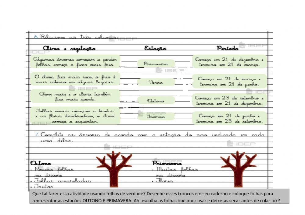 As estações do ano