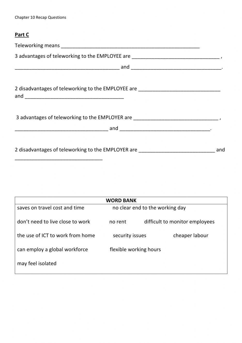 Digital Technology - Chapter 10