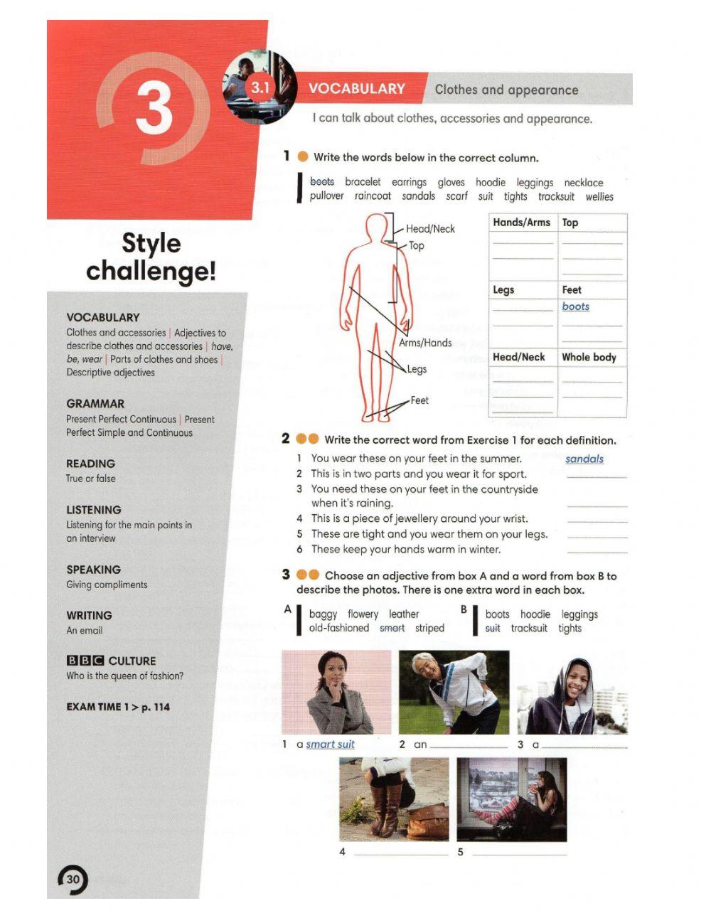 Clothes and appearance