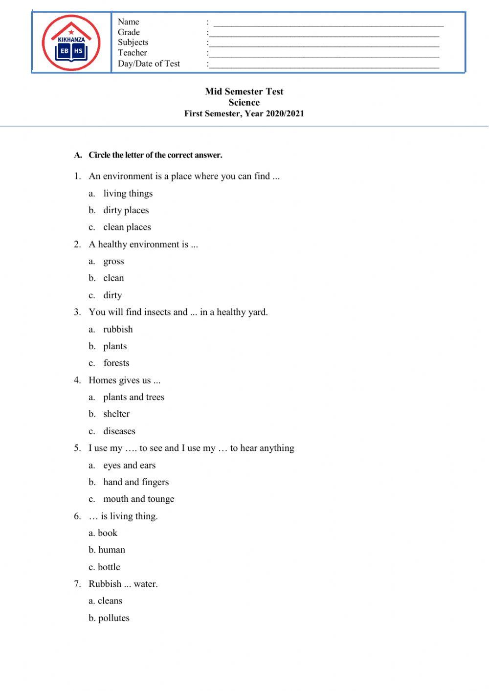 Ujian Tengah Semester