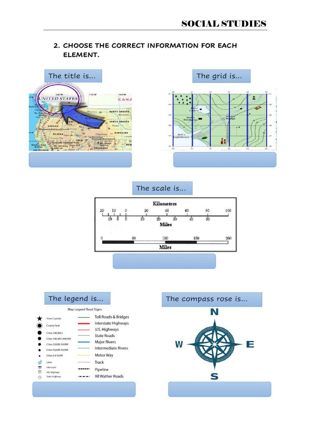 Elements of a map