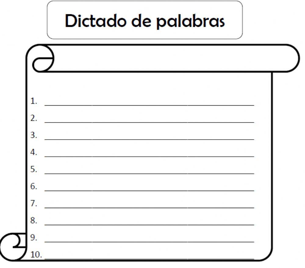 Dictado los duendes en la tienda