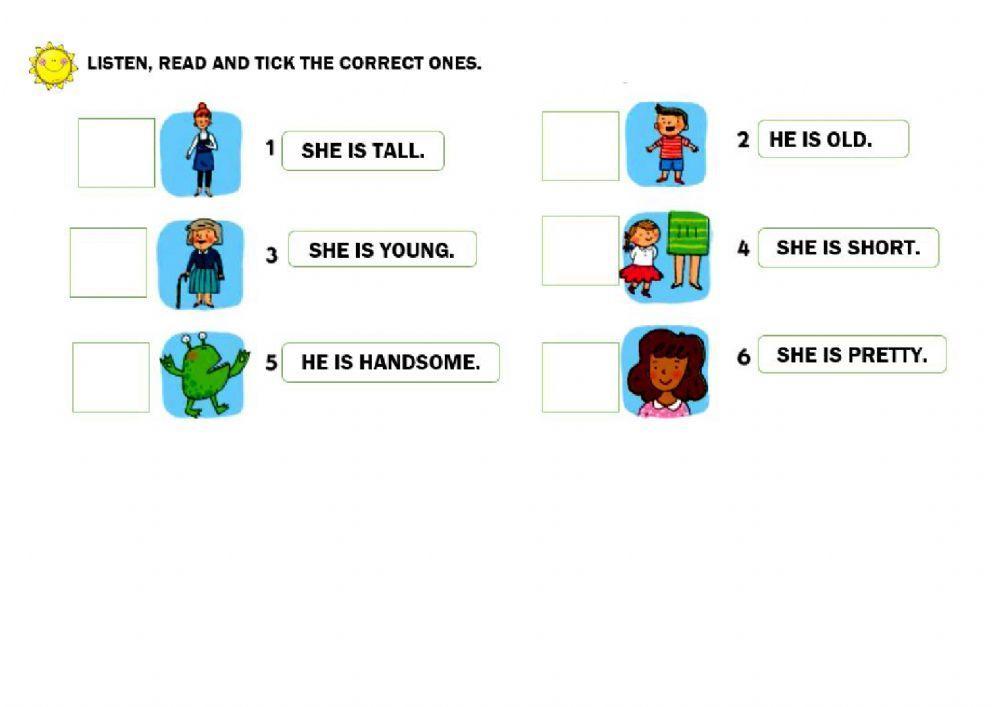 Family and adjectives