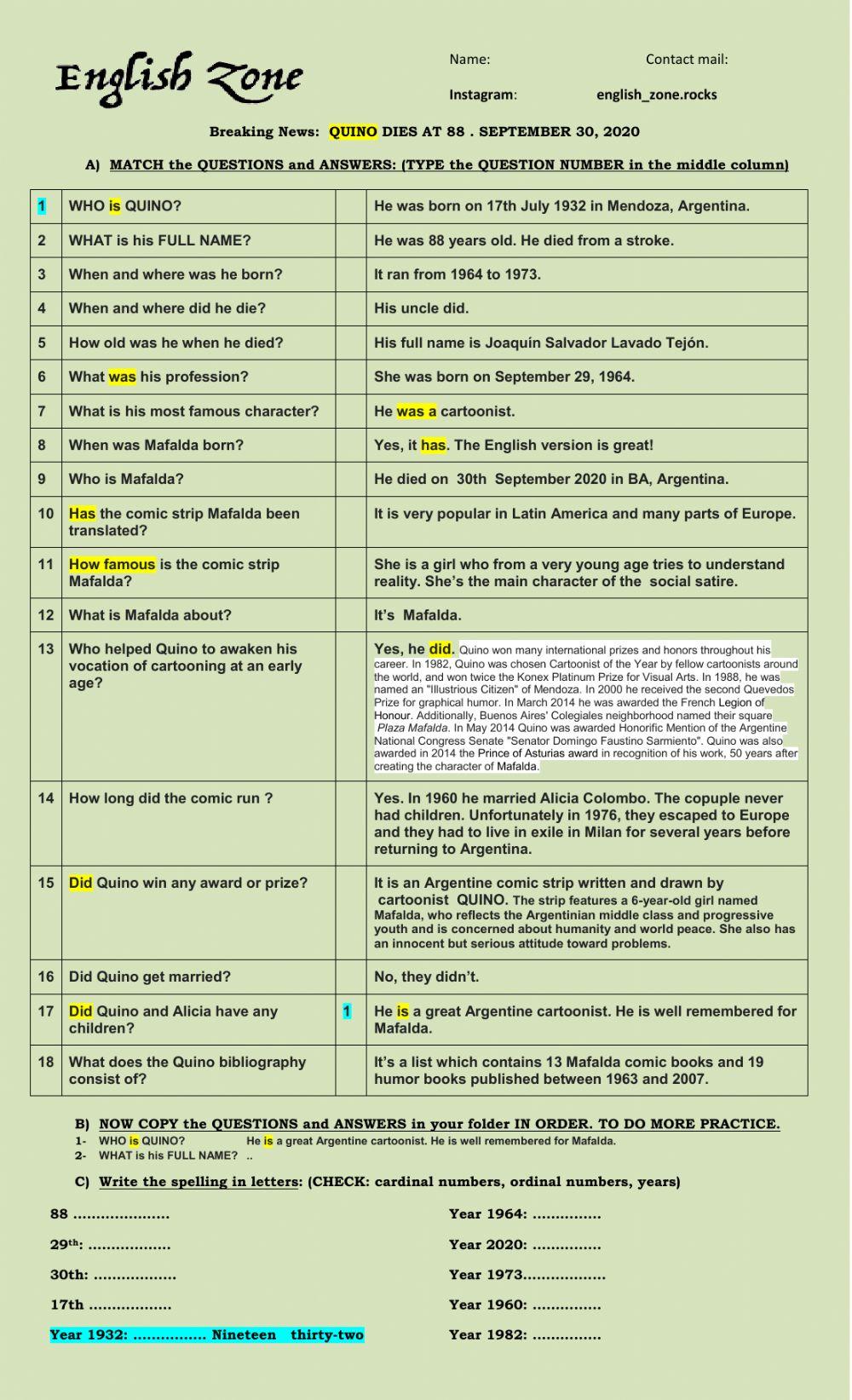 Breaking News - MASTER QUINO dies at 88