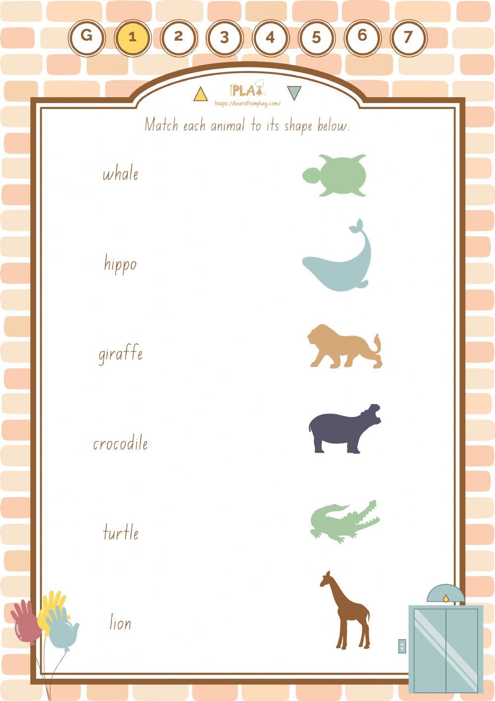 We're Stuck! - Animal Match