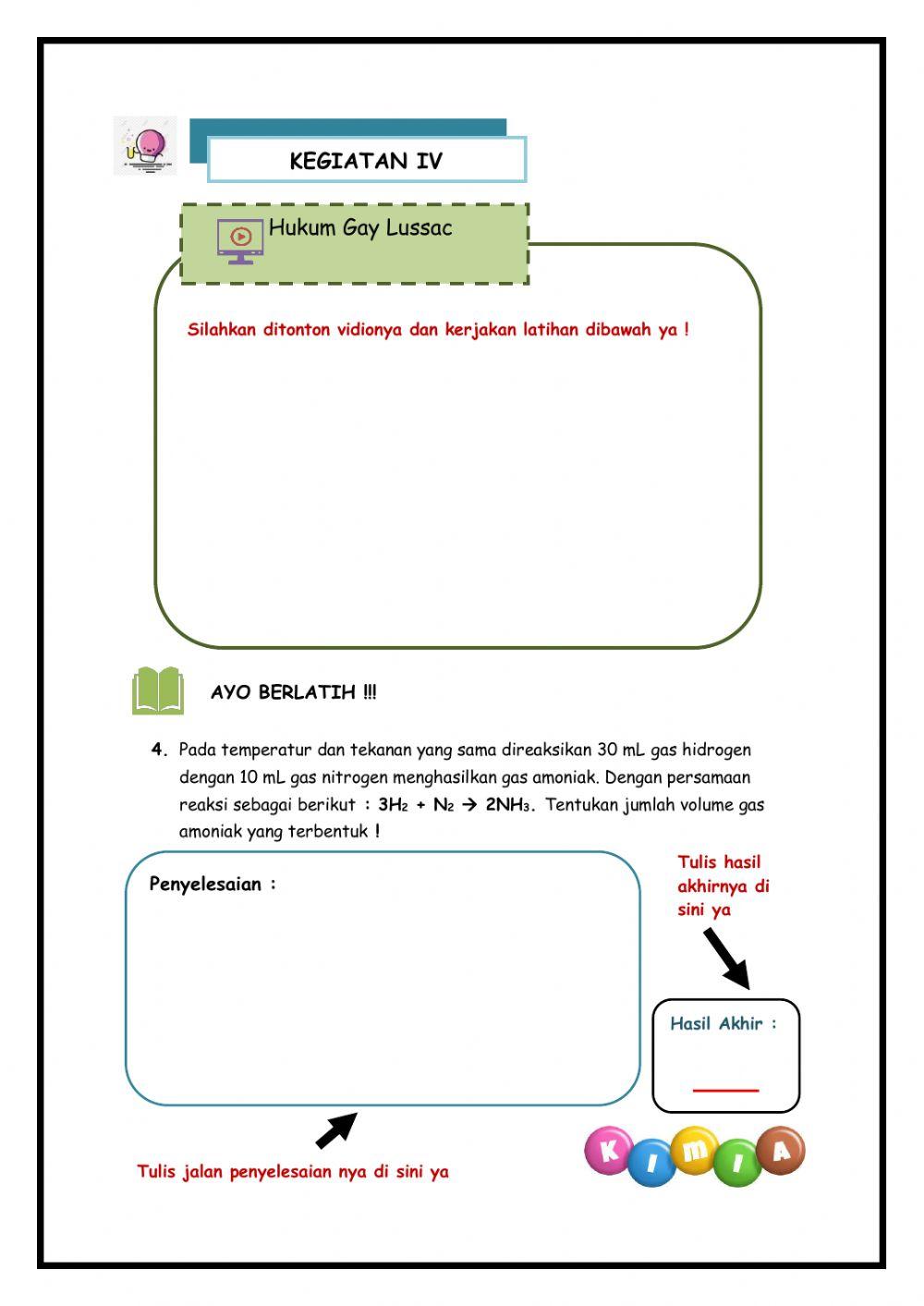 Hukum-hukum Dasar Kimia