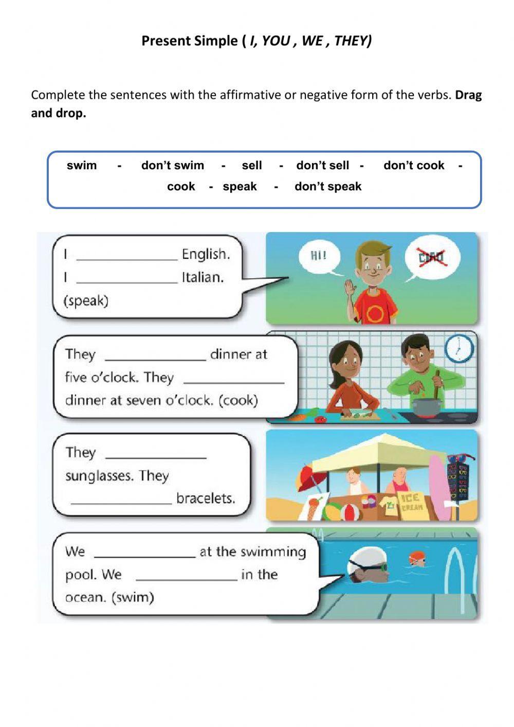 Present simple ( i, you , we , they) Present simple ( i, you , we , they)