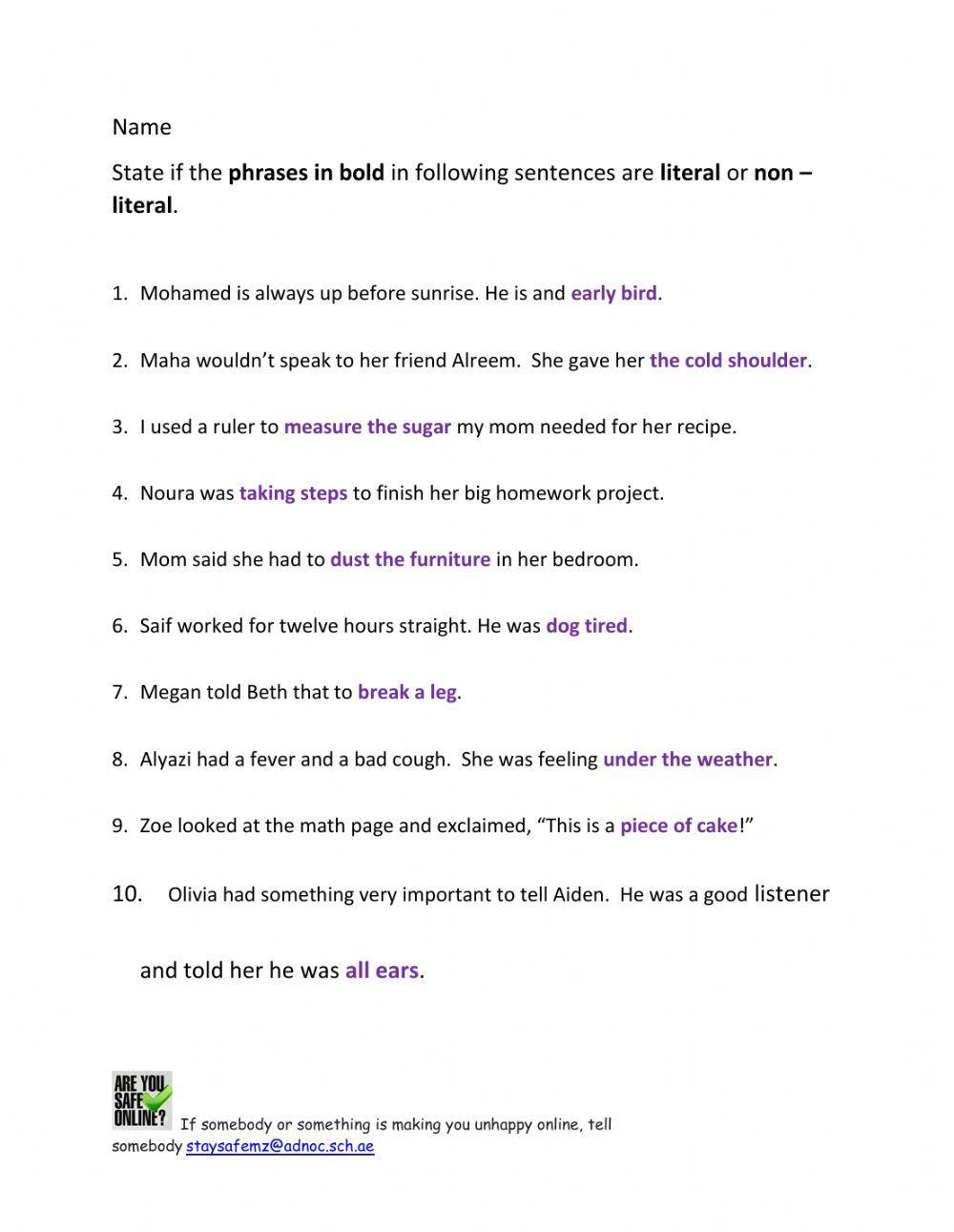 403703 Literal And Non Literal Sentences Gisela 403703-literal-and-non-literal-sentences-gisela