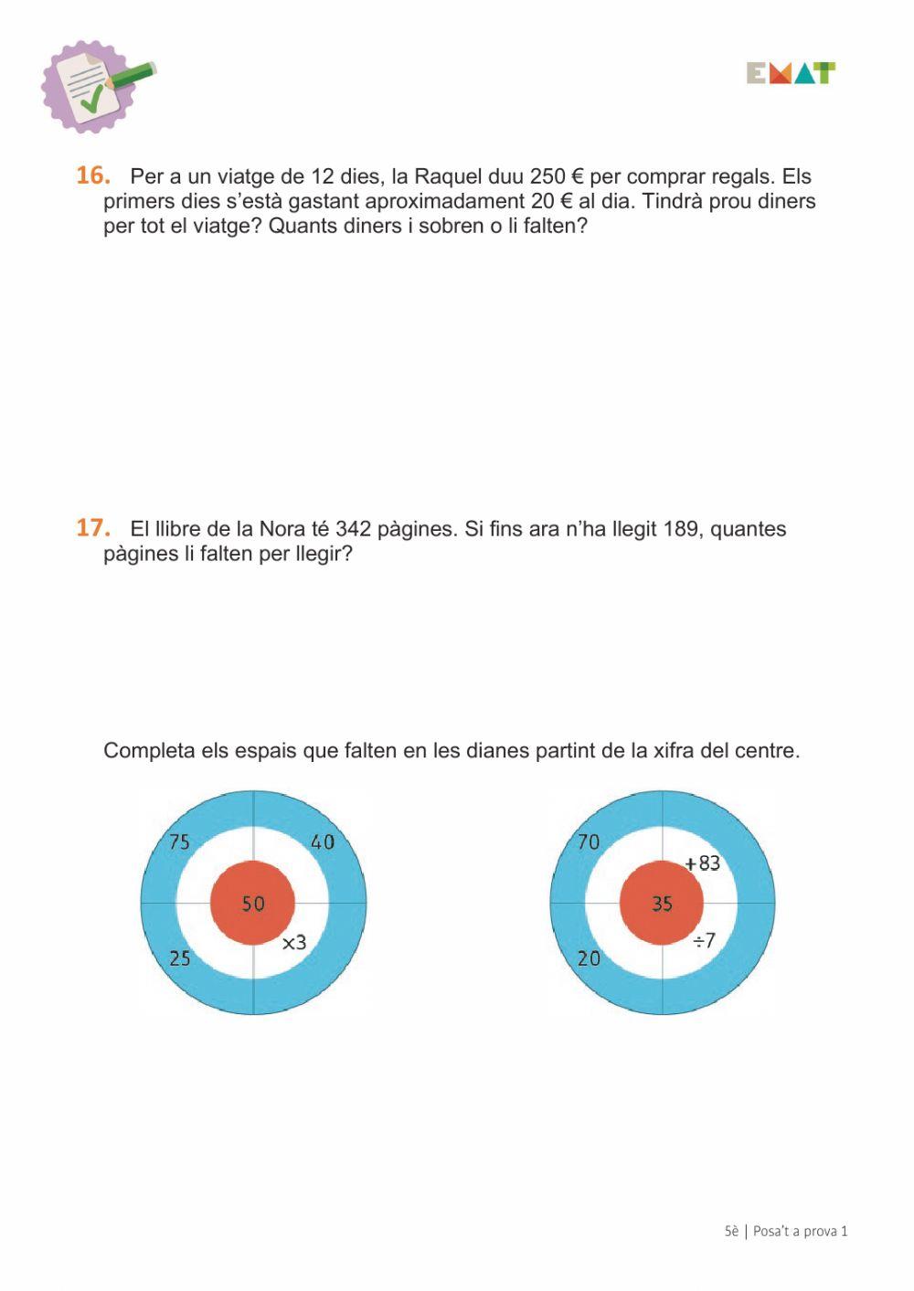 Posat a prova 1. U1 - 5è