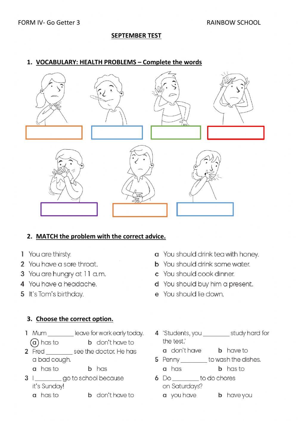 September test FORM IV