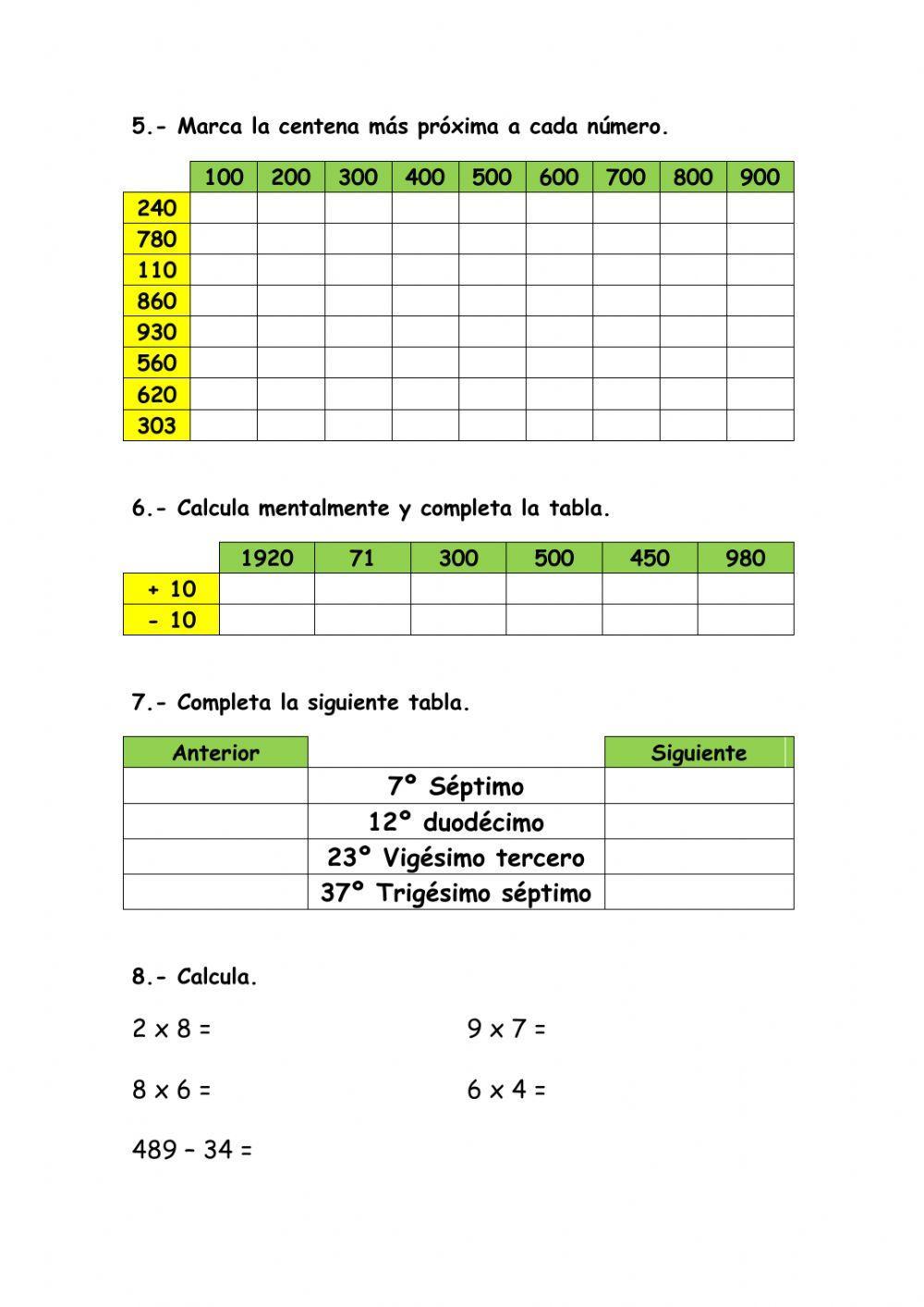 Matemáticas 3º Tema 1 Santillana