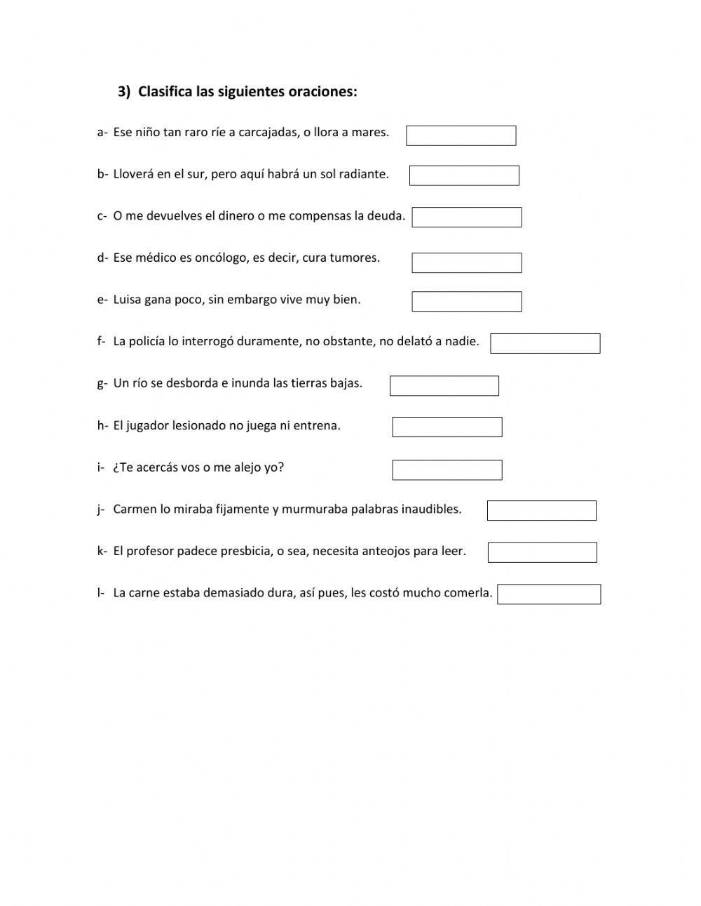 Oraciones coordinadas compuestas