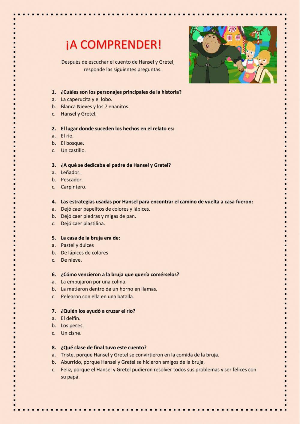 ¡A comprender! online exercise for | Live Worksheets