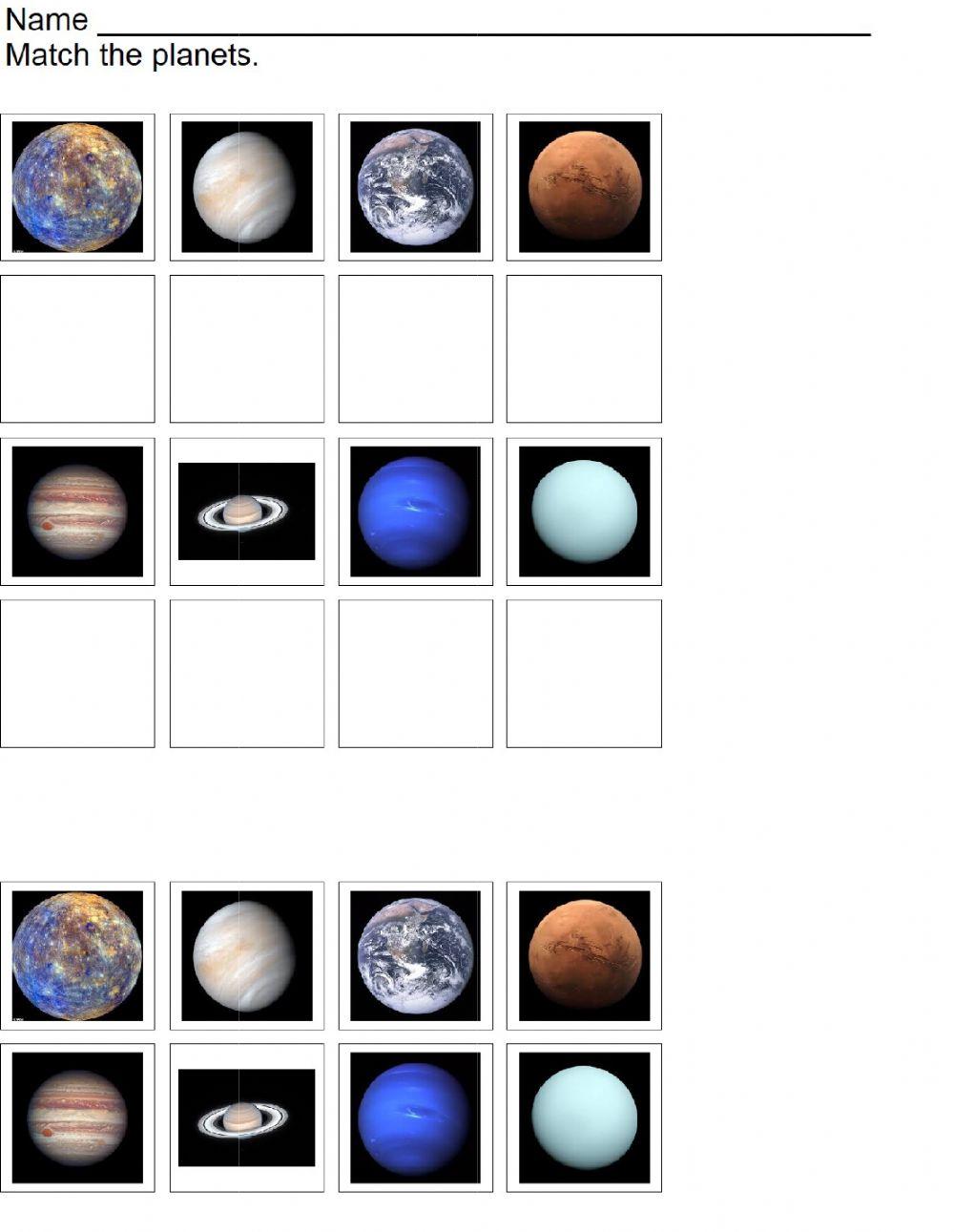 Matching The Planets