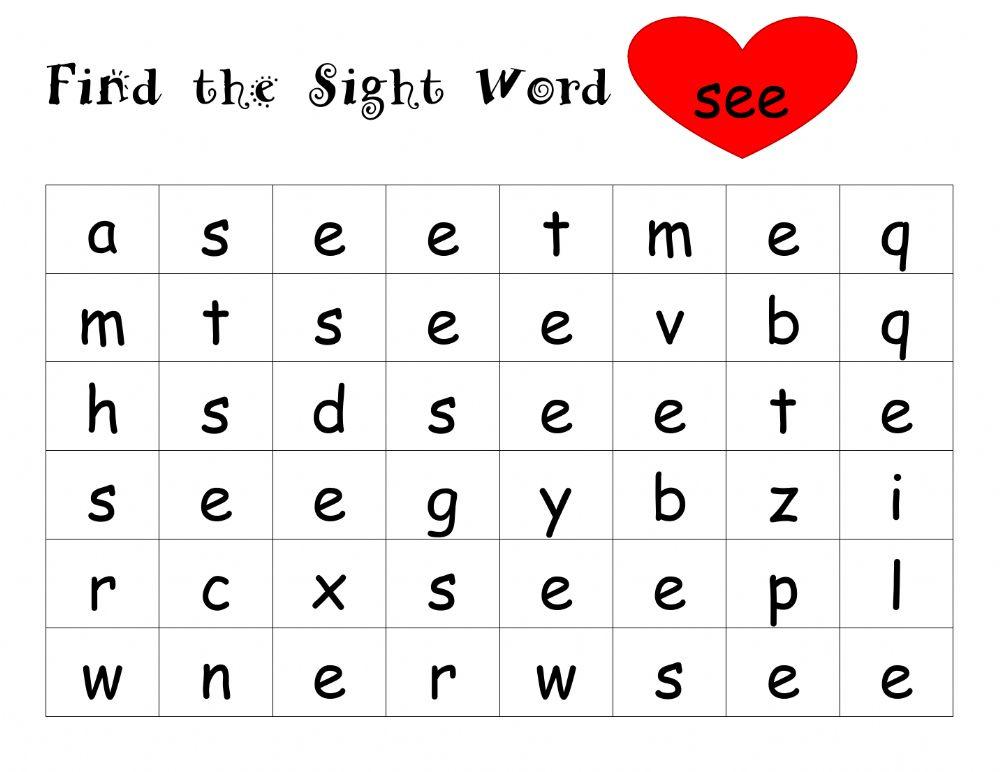 Sight Word: SEE