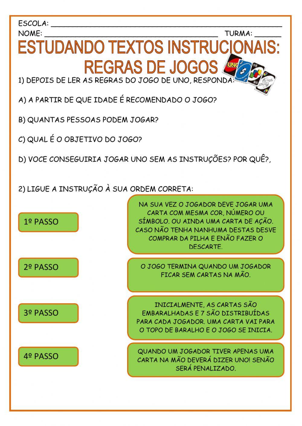 Instrucoes site jogo