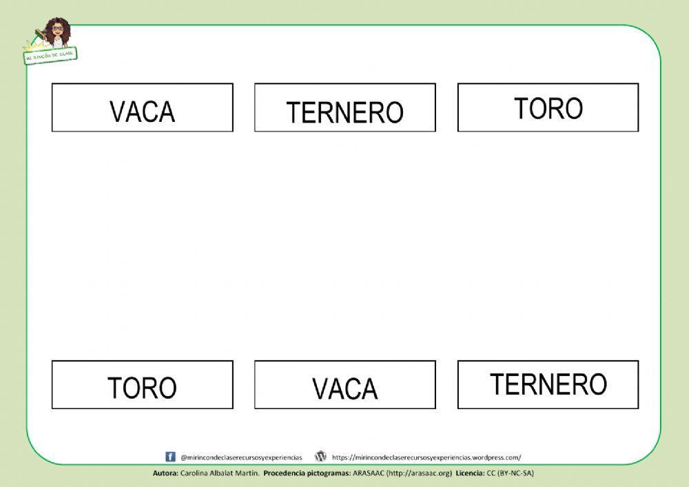 VACA, TORO y TERNERO