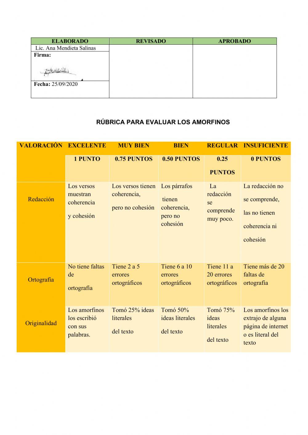 Evaluación Quimestral Sexto