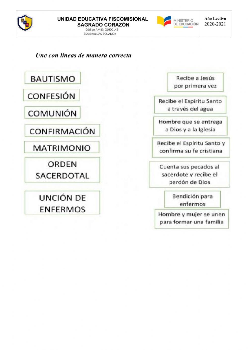 Actividad Final de Religión 5to