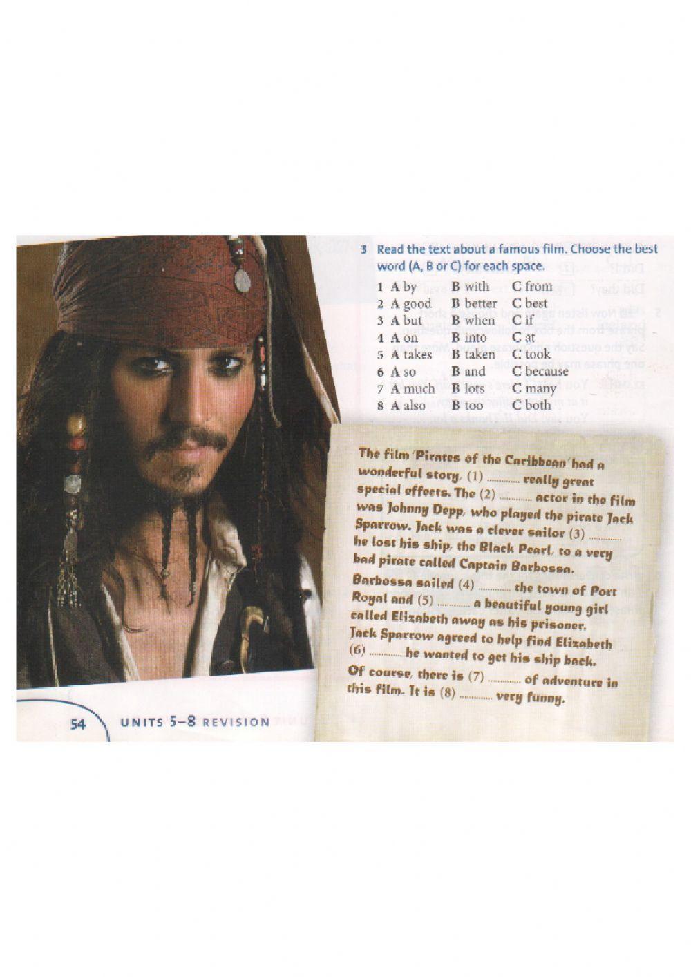 Complete the text about Pirates of the Caribbean