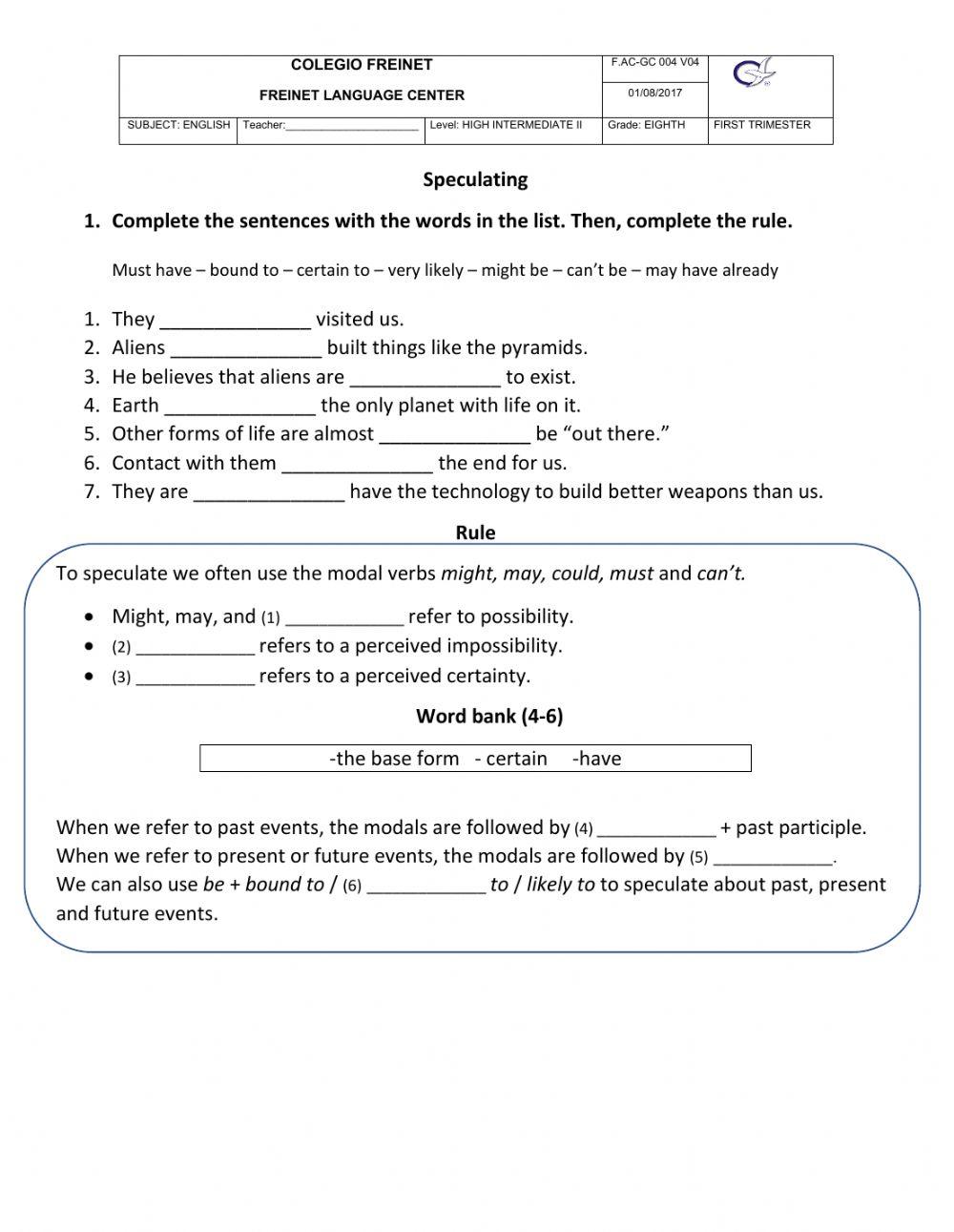 School session 2 Week 7