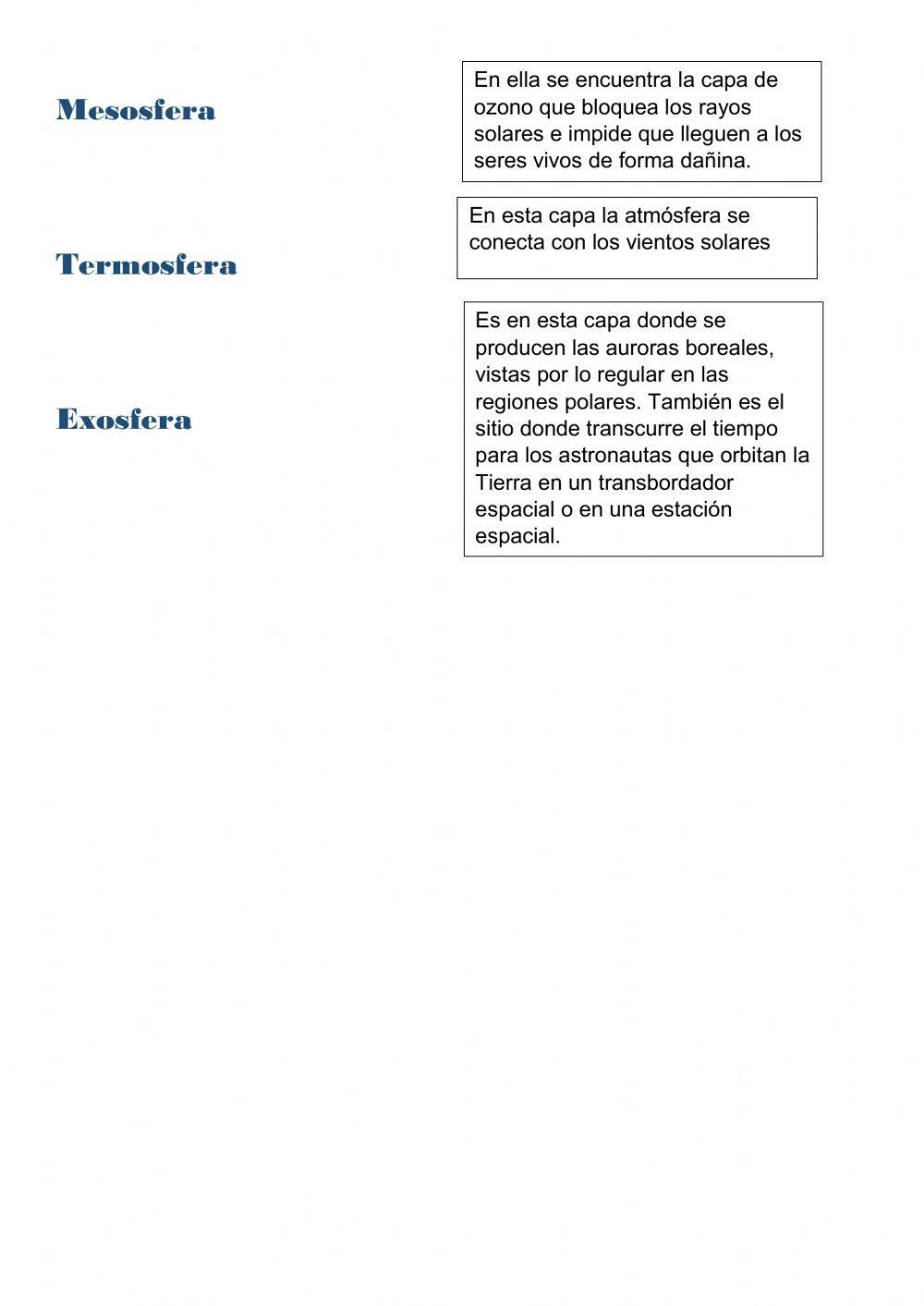 La atmósfera La atmósfera