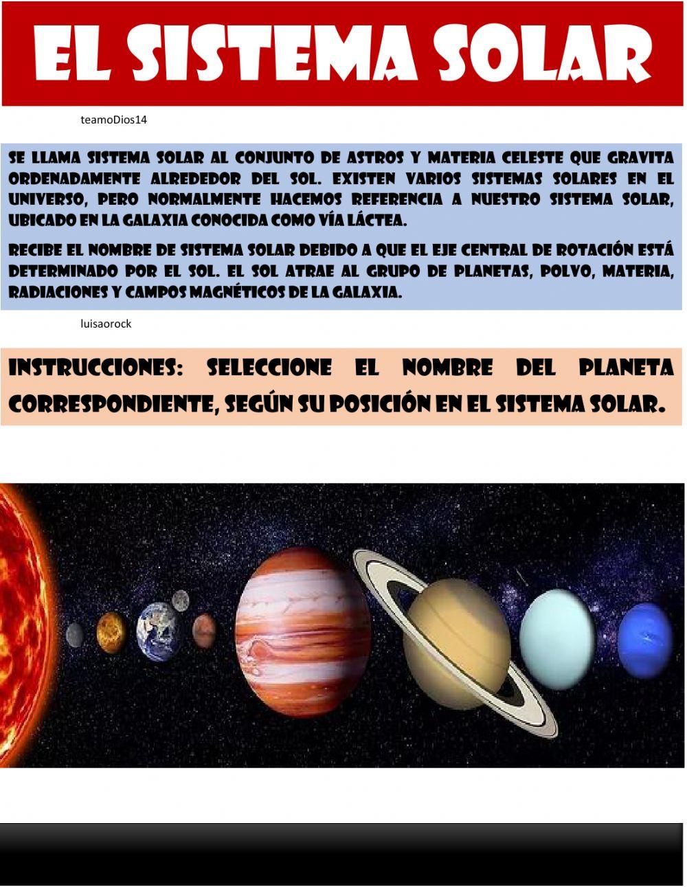 Planetas del Sistema Solar