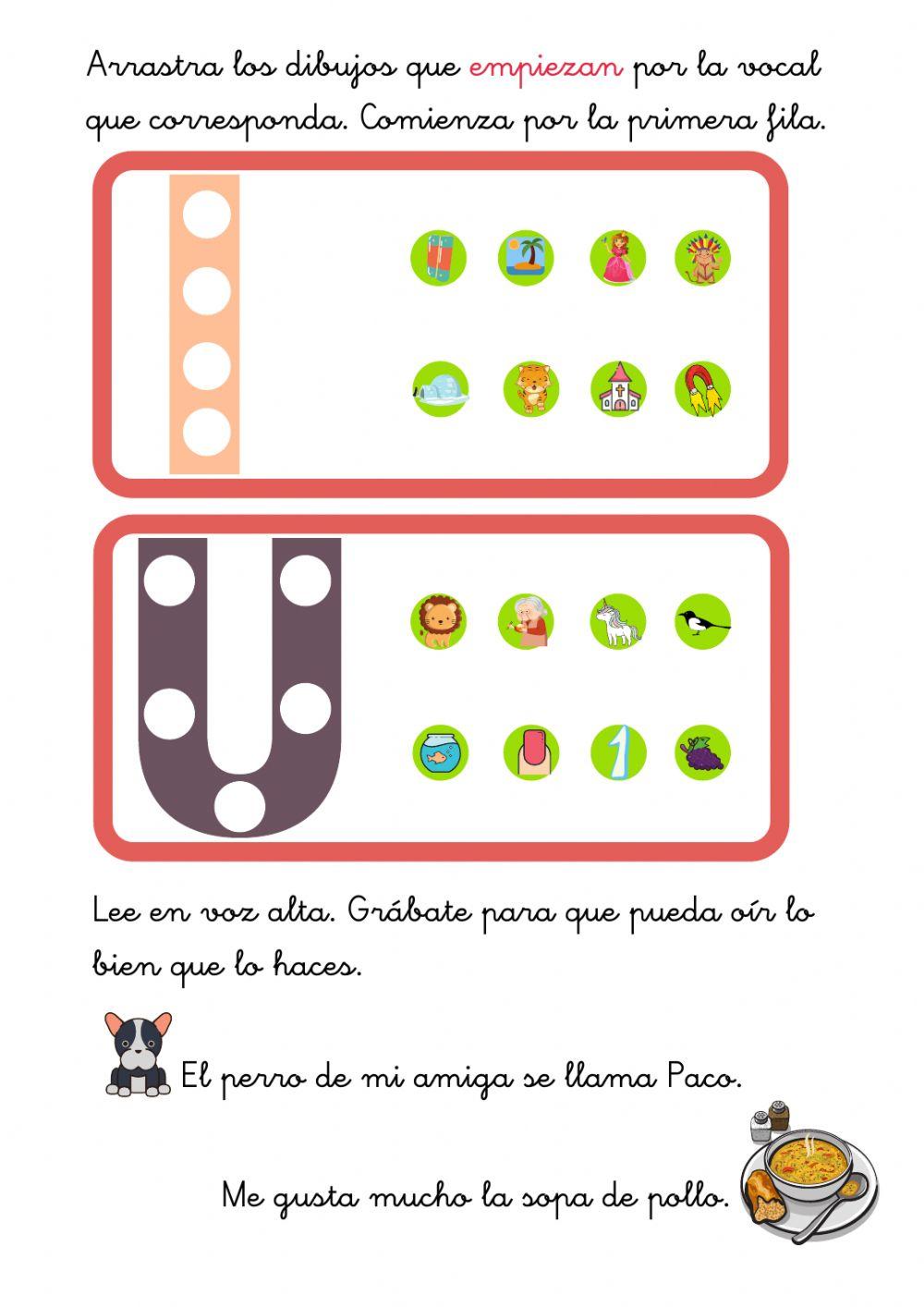 Conciencia fonológica vocales