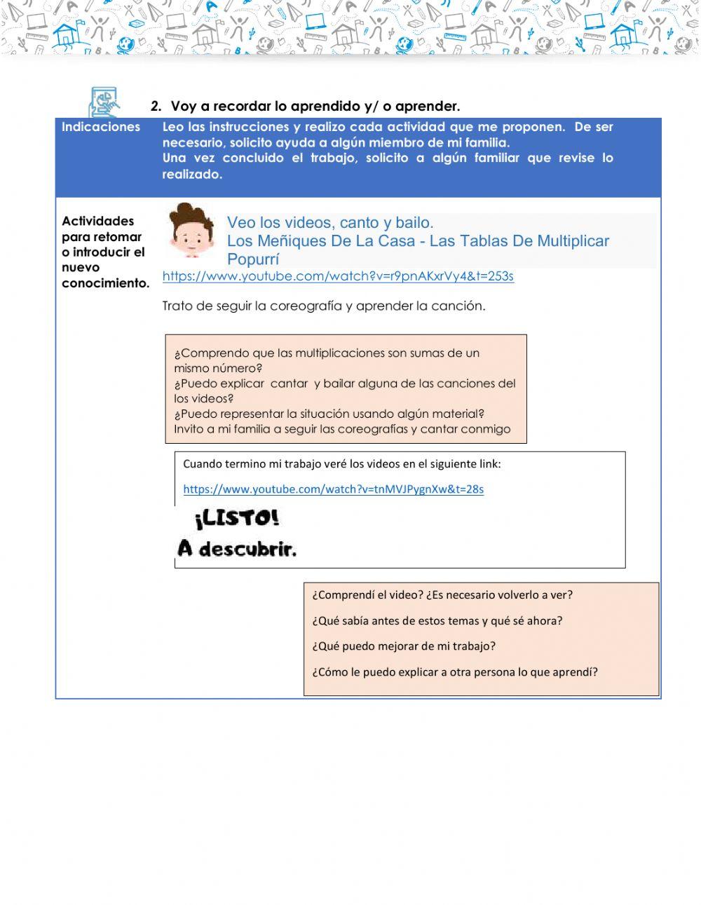 La multiplicación con llevadas