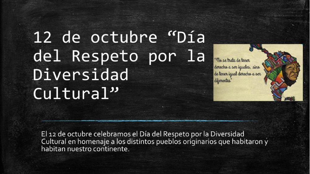 Día del respeto por la diversidad cultural