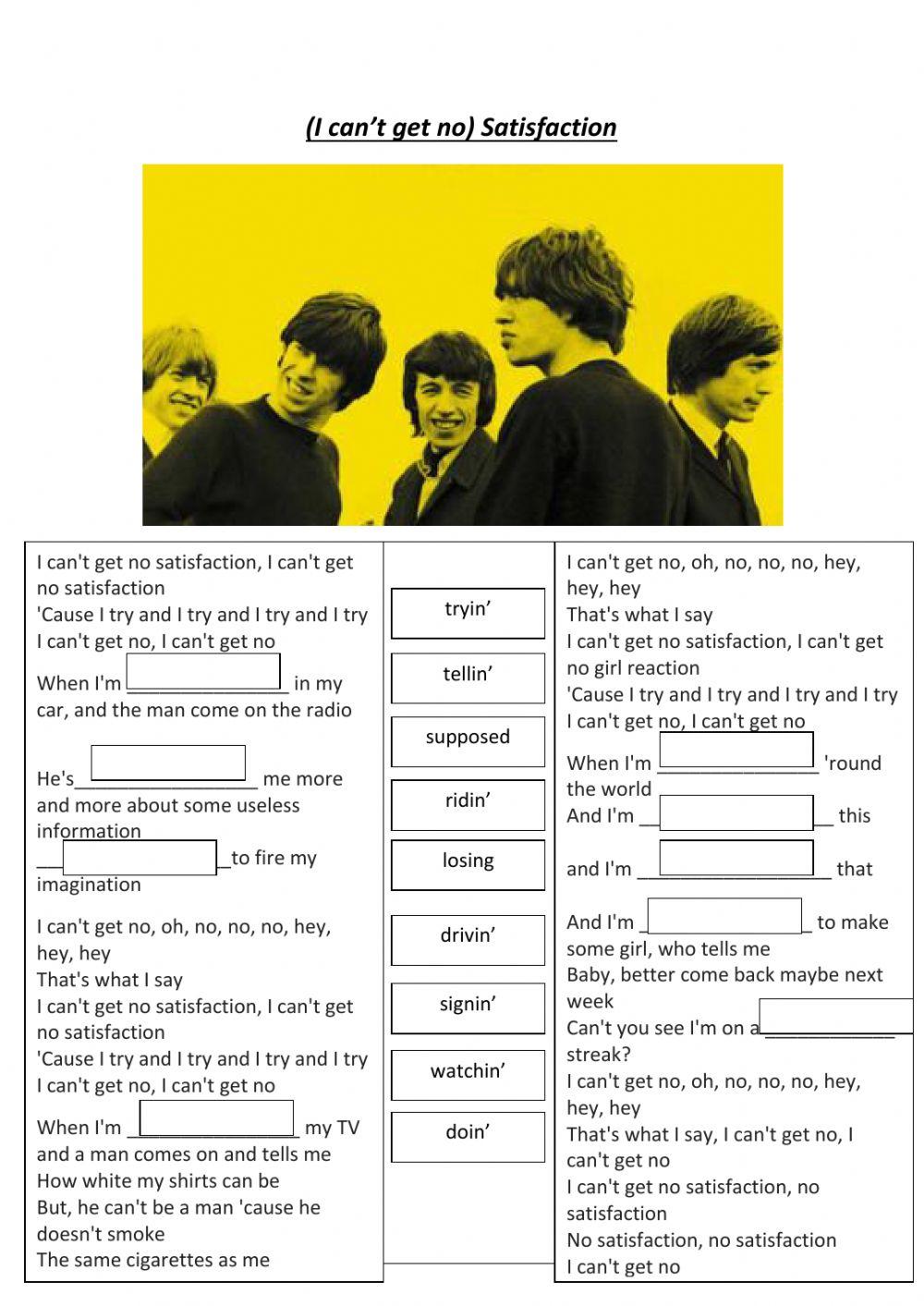 (I can't get no) Satisfaction