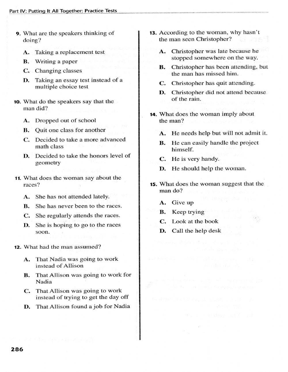 Esli Toefl 2. Listening Section 2020