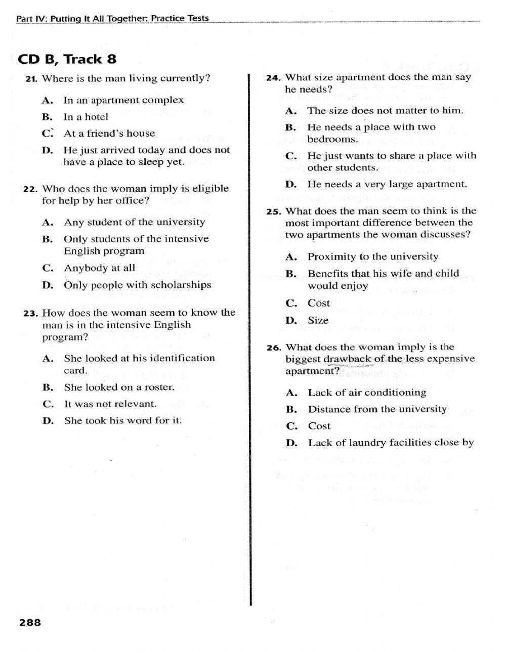 Esli Toefl 2. Listening Section 2020
