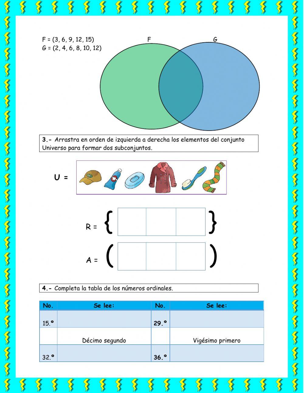 Evaluación Matemática 3ro - Parcial 1