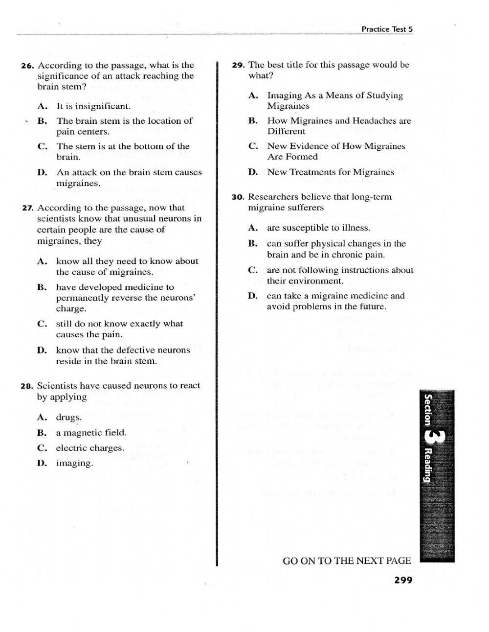 Esli Toefl 2. Reading Section 2020