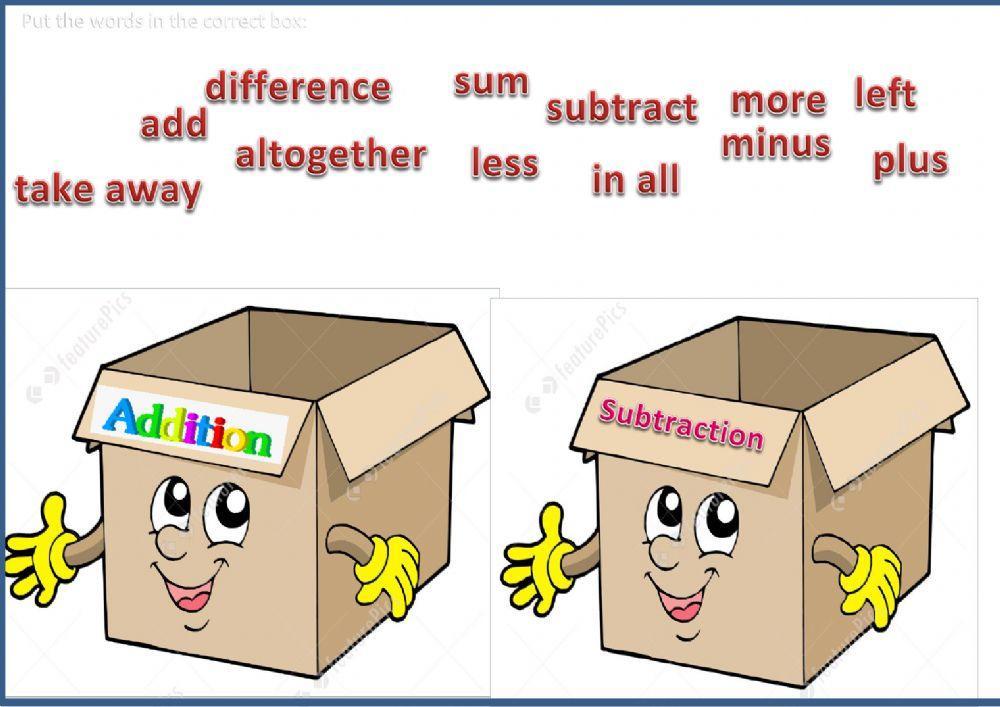 Add and subtract 0719 | lubna_2020 | Live Worksheets