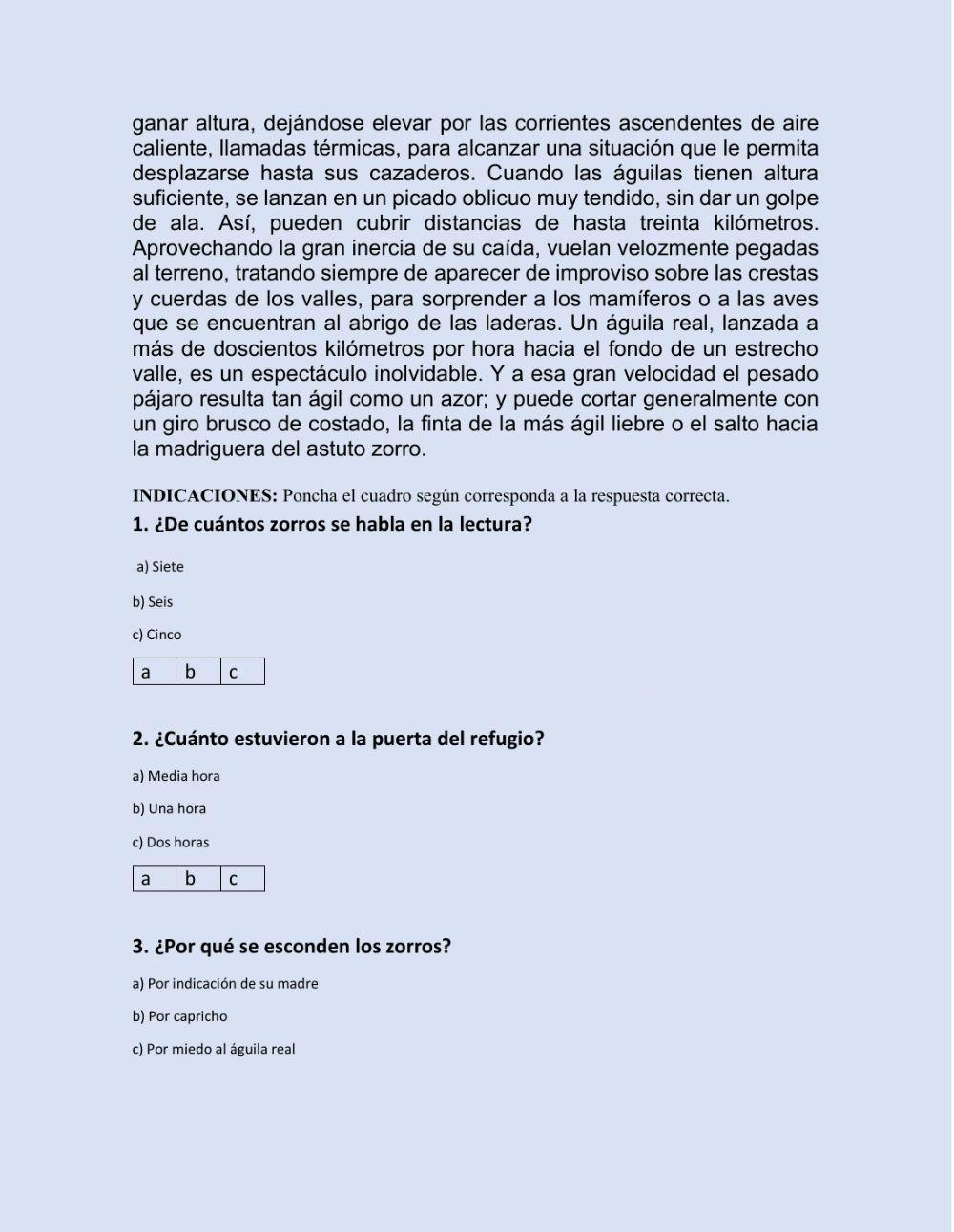 Comprensión de textos