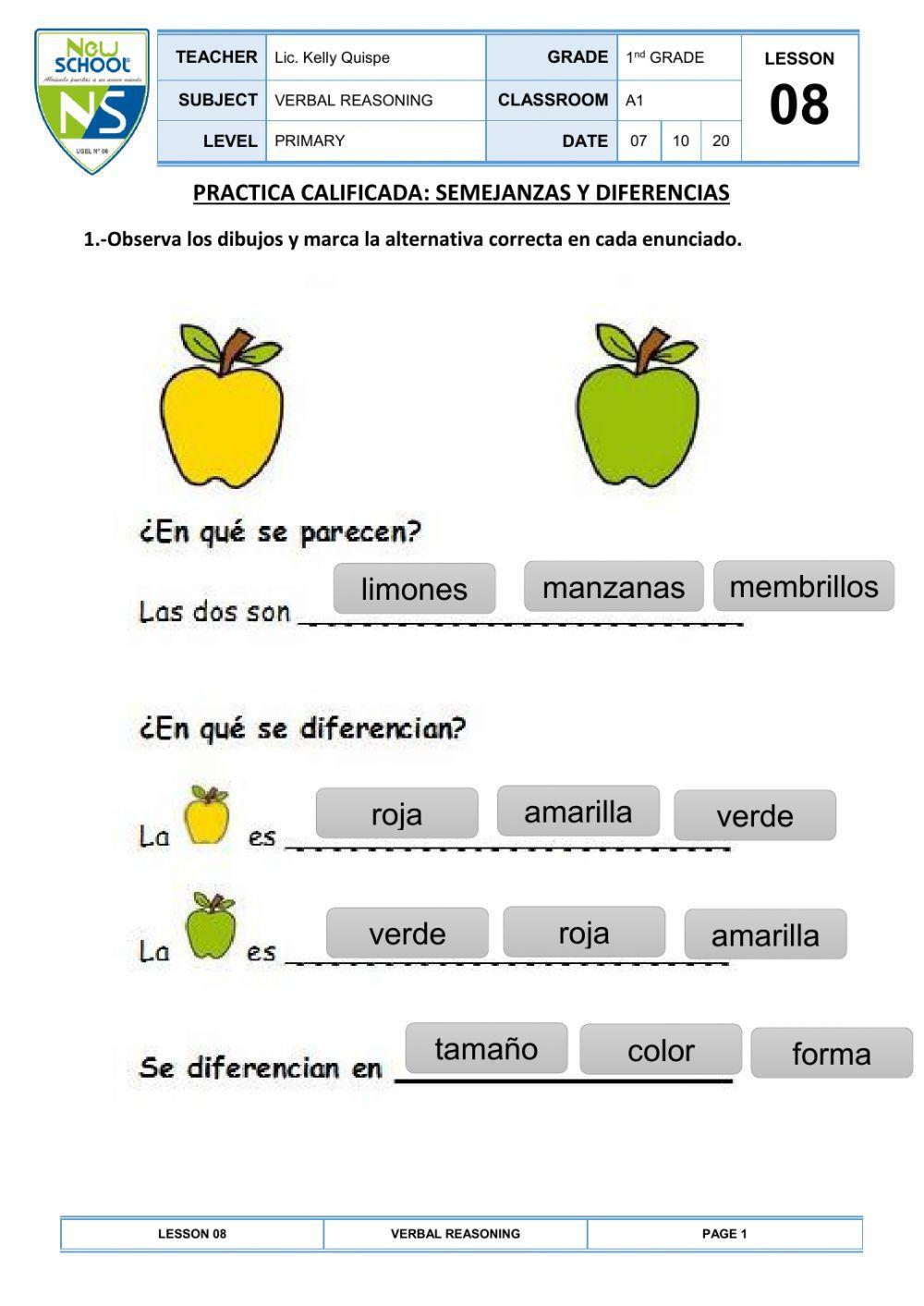 Semejanzas y diferencias
