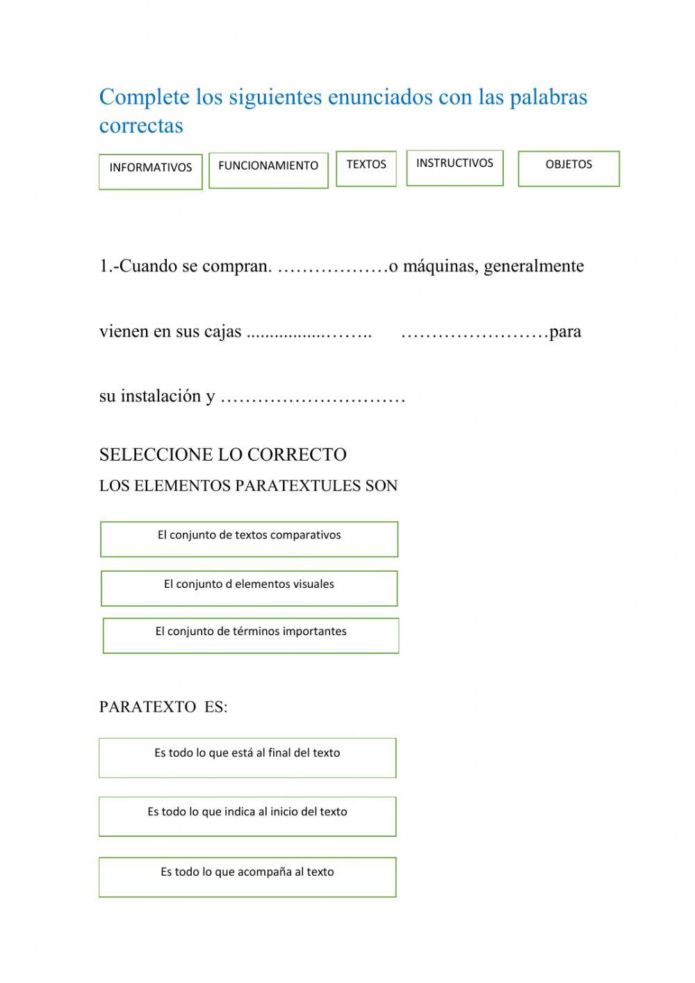 Completar y seleccionar