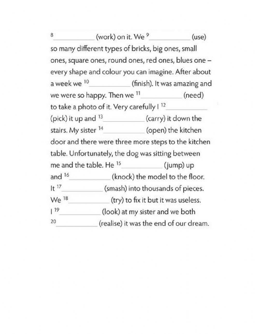 Reading online exercise for secondary live worksheets