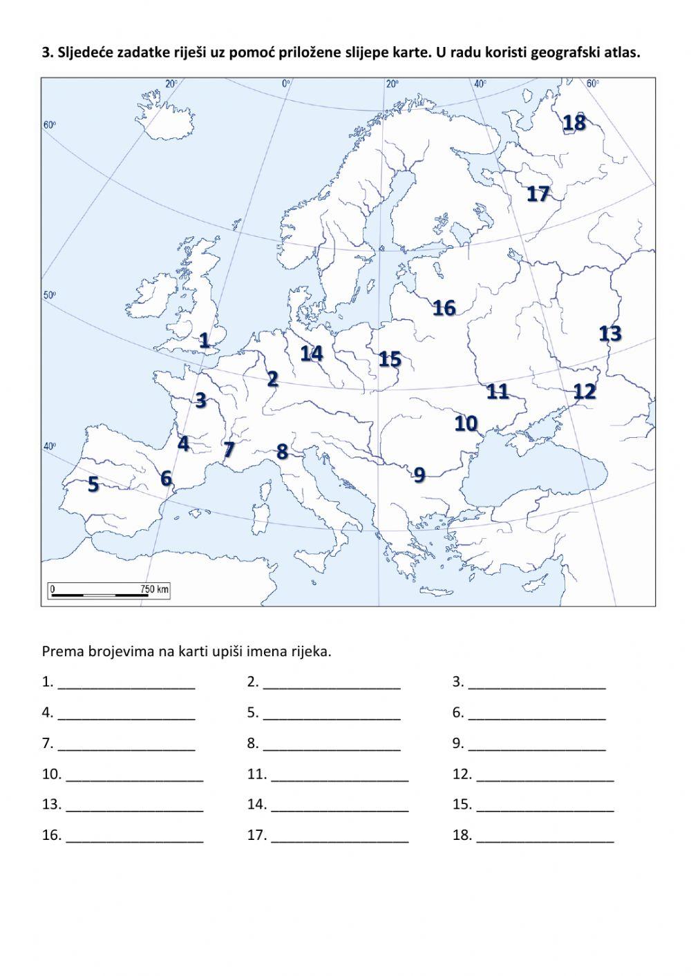 Rijeke i jezera Europe