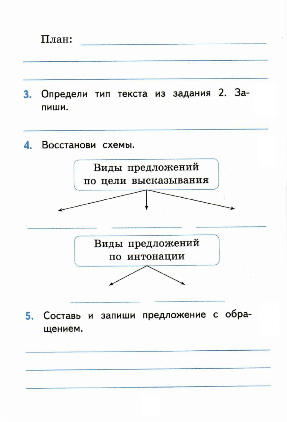 Самостоятельные работы, 4 класс. Повторение. Текст, Предложение. Словосочетание.