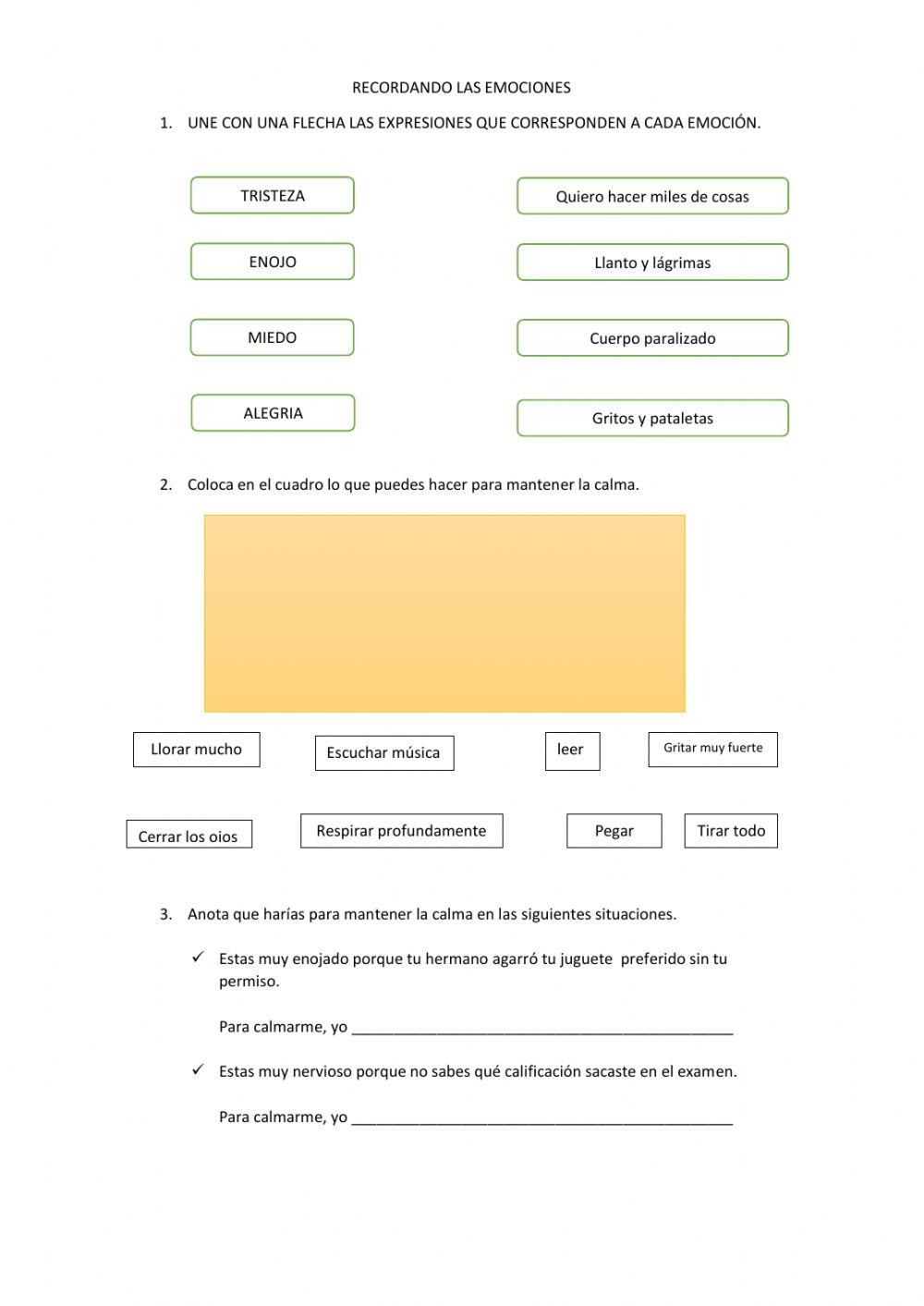 Reconociendo mis emociones